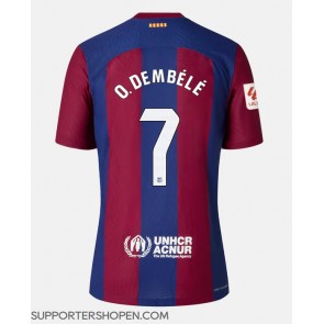 Barcelona Ousmane Dembele #7 Hemma Matchtröja 2023-24 Kortärmad